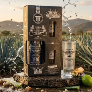 Tequila Hacienda de Tepa Reposado Cristalino + 2 Caballitos